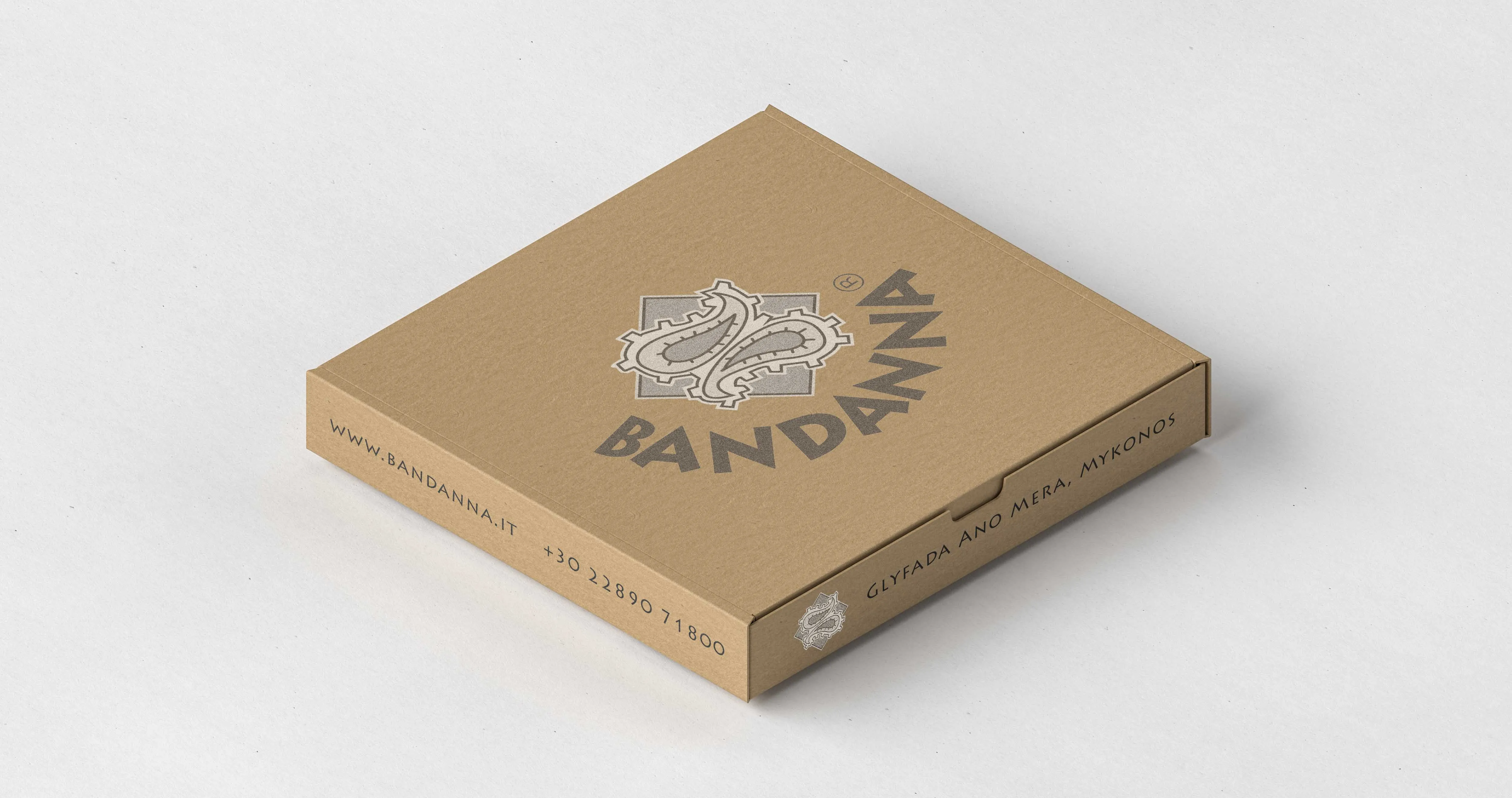 Bandanna pizza and menu photography
