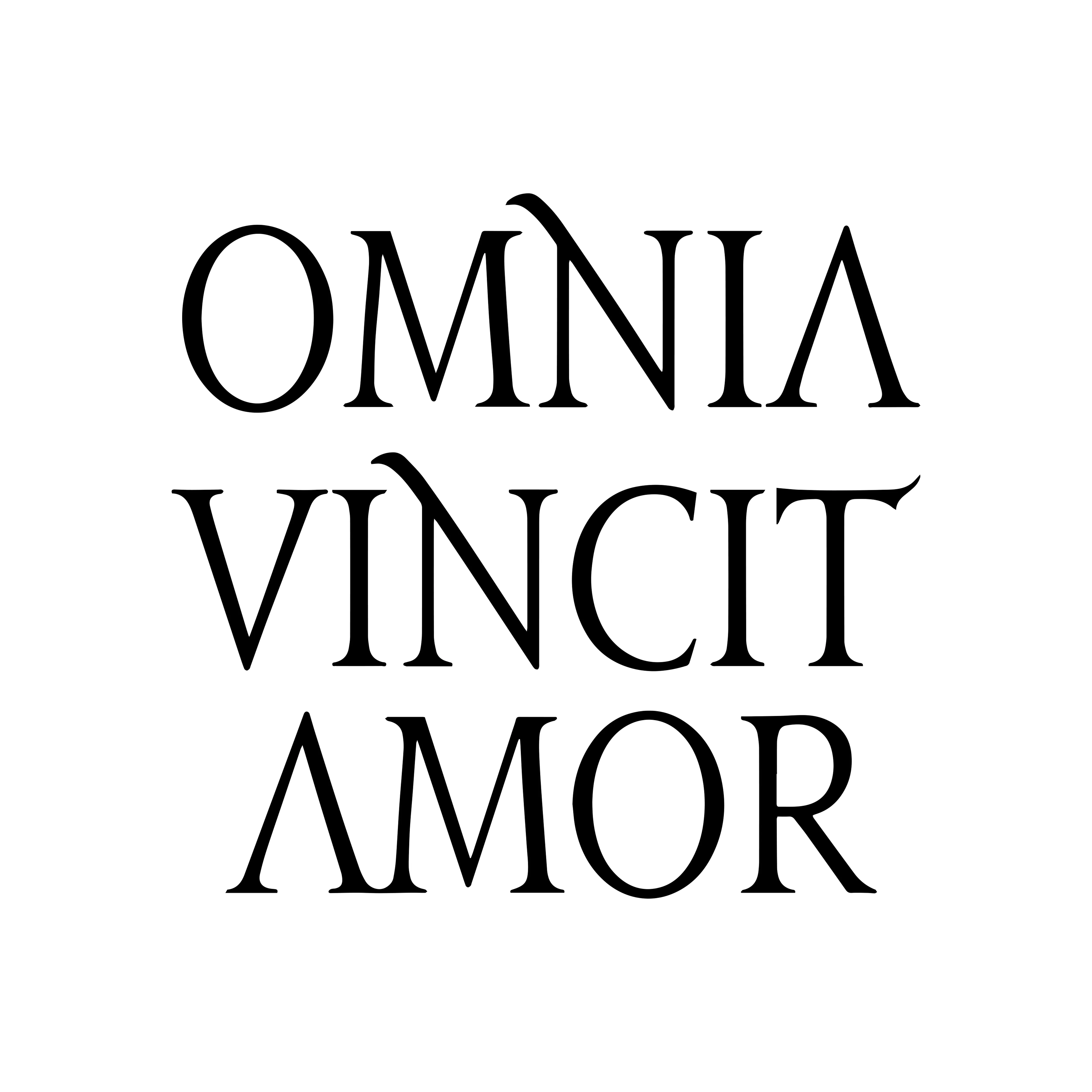 OVA typographic artwork