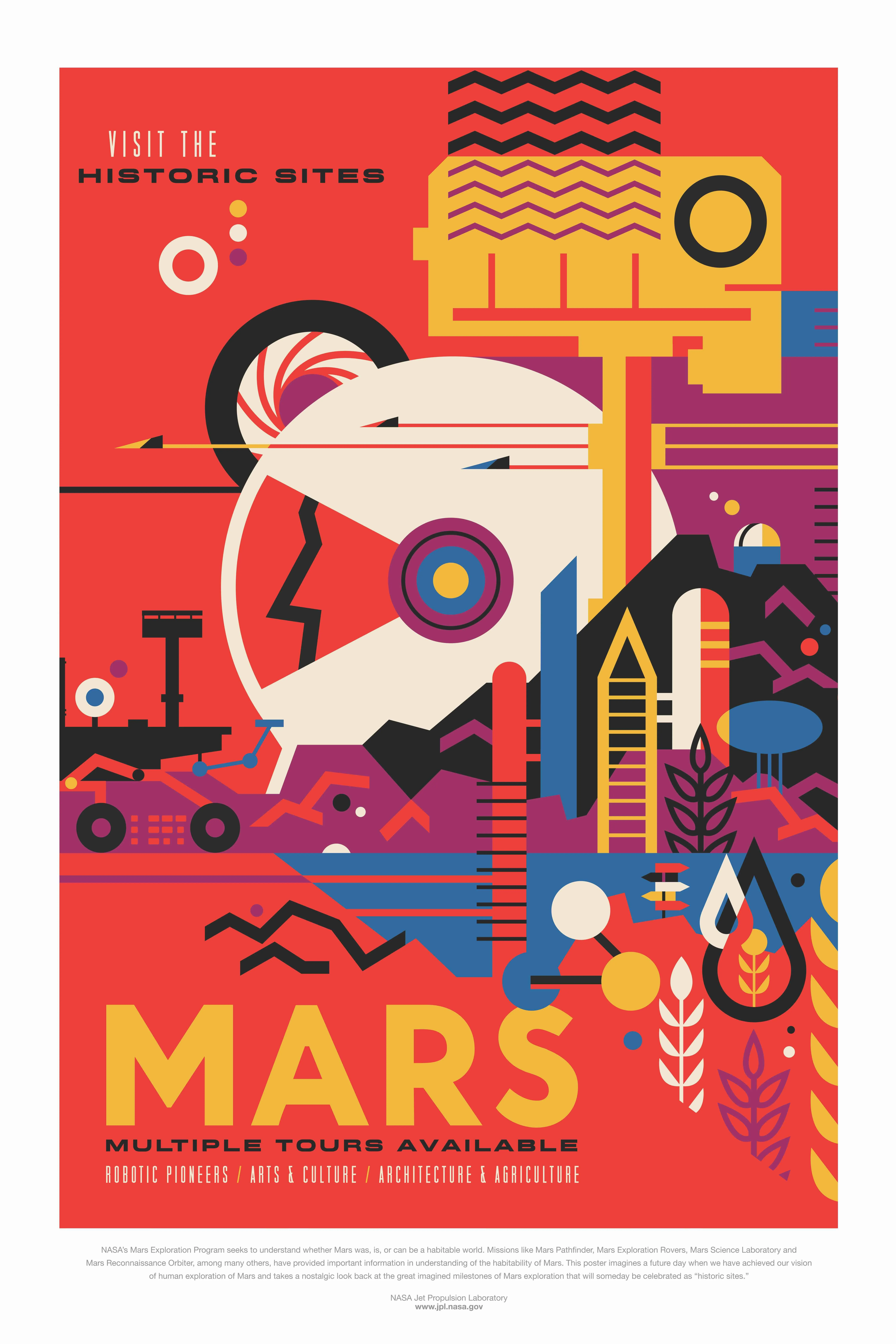Mars themed illustration